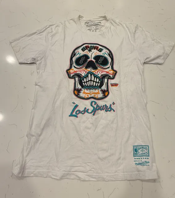 Mitchell & Ness San Antonio Spurs Los Spurs T-Shirt Size L
