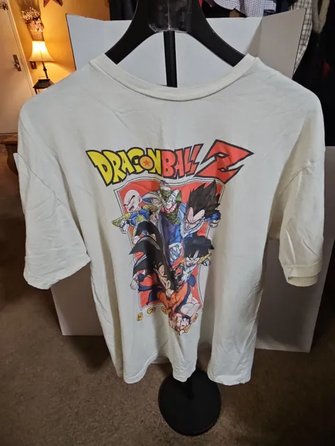 Dragon Ball Z T-Shirt Size XL White Anime Graphic Tee