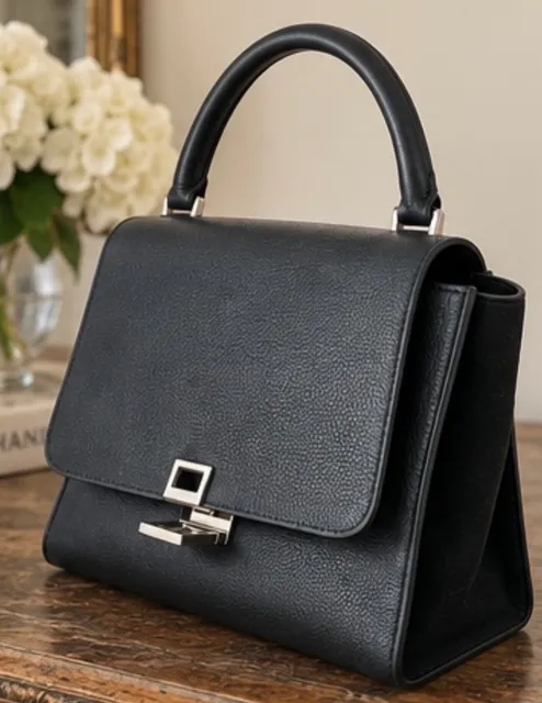 Céline Black Leather Handbag