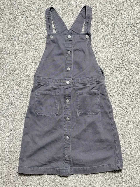 Old Navy Twill Pinafore Jumper Dress Size XL (12) Charcoal Gray