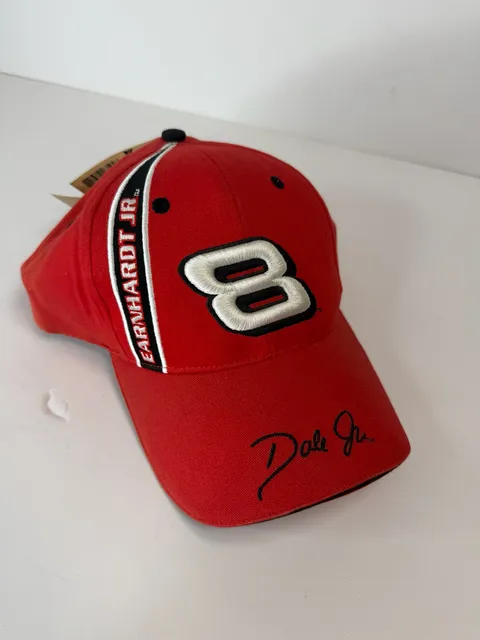 NWT Winners Circle Dale Earnhardt Jr NASCAR #8 Red Adjustable Hat