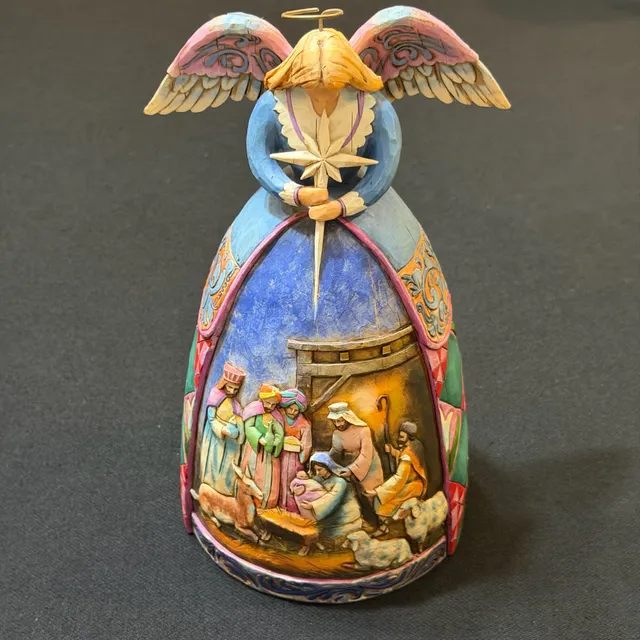 Jim Shore Heartwood Creek “A Star Shall Guide Us” Nativity Angel Figurine