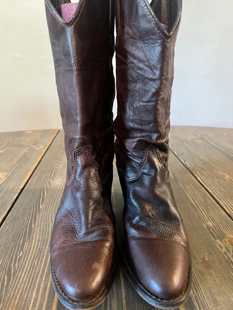 Durango Western Cowboy Boots Brown 7M Leather Slouch 25023