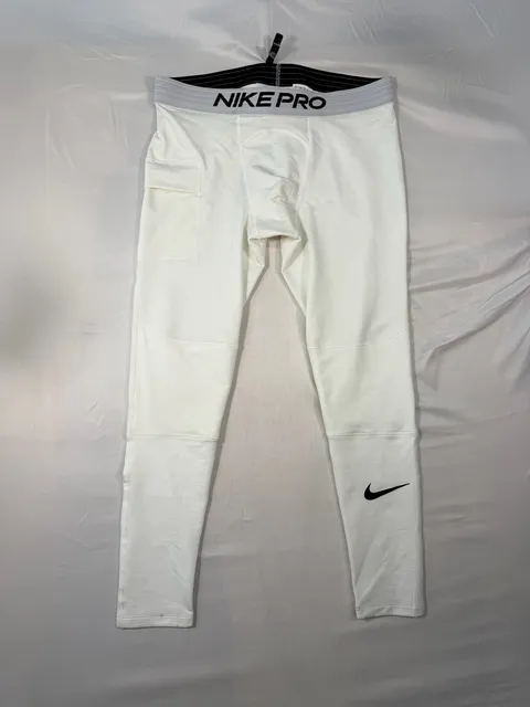Nike Pro Dri-FIT Fitness Tights Size XXL White