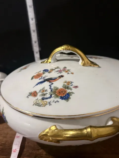 AICH Czechoslovakia Bird Of Paradise Tureen Bowl