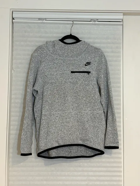 Nike Tech Fleece Hoodie Grey Melange Size S