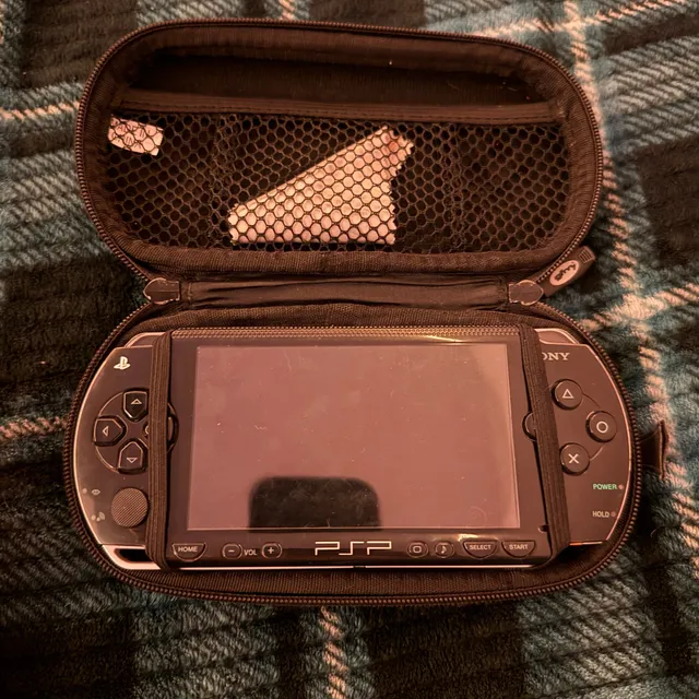 Sony PSP Handheld Console with Case