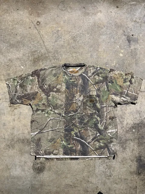 Big Smith Camo Pocket T-Shirt Size 2X Realtree Tree Bark