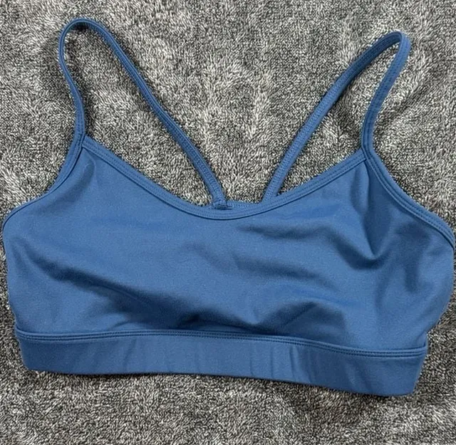 GapFit Studio Bra Size M Blue PowerYou Athletic Sports Bra