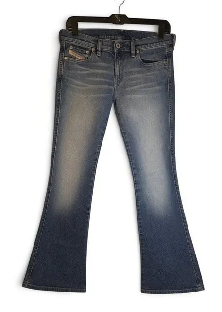 Diesel Bootcut Jeans Size 28 Blue Wash Denim