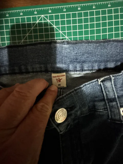 True Religion Jeans Size 36 Straight Leg Blue Denim