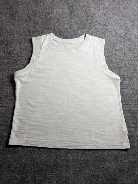 Faherty Sunwashed Tank Top Light Blue Organic Cotton