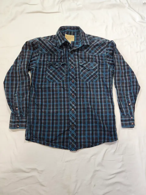 Cowboy Legend Long Sleeve Plaid Western Shirt