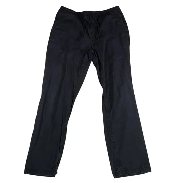 Vans Range Elastic Pants Size Large Black Relaxed Fit Casual