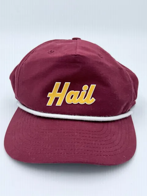 Washington Commanders Hail Rope Snapback Hat Maroon Red Gold Yellow Richardson