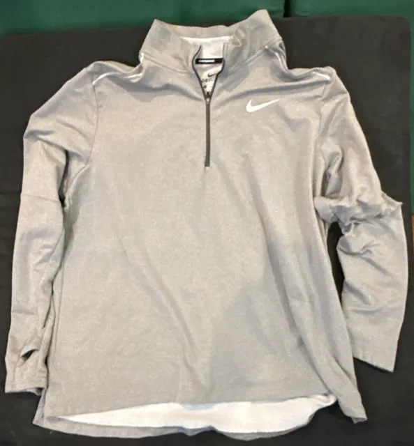 Nike Dri-FIT 1/2-Zip Running Top Size XXL Gray
