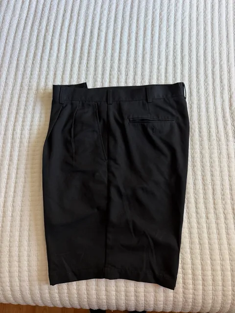 Perry Ellis America Black Pleated Shorts Size 36