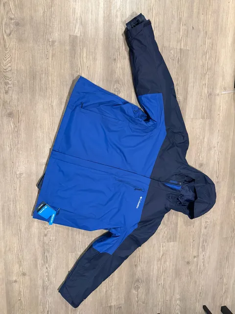 Columbia Whirlibird V Interchange Jacket Size 4X Blue Omni-Tech
