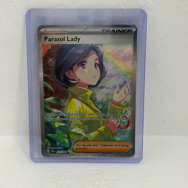 Pokemon Parasol Lady 255/182 Special Illustration Rare Trainer Card