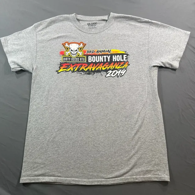 Dirty Deeds ATV Bounty Hole Extravaganza 2019 Palatka Florida T-Shirt Large