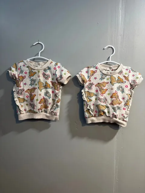 Twin Disney Bambi Outfits 6-9m