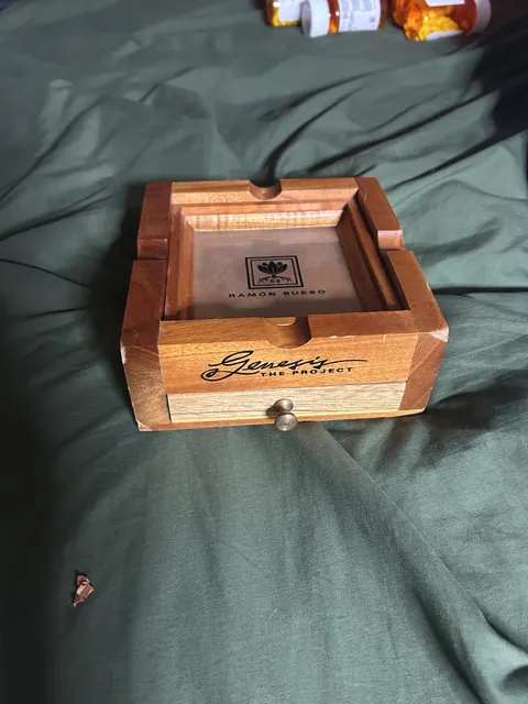 Ramon Bueso Genesis The Project Wooden Cigar Ashet Tray with Drawer