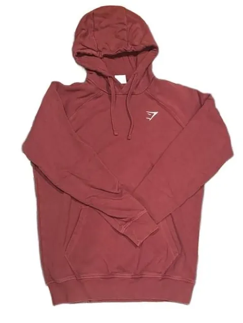 Gymshark Hoodie Size M Maroon Pullover Sweatshirt