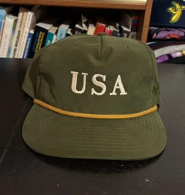 Richardson Outdoor High Cotton USA Hat Cap Green Snapback