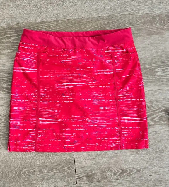Adidas Golf Adistar Skort Size S red Printed Tennis Skirt