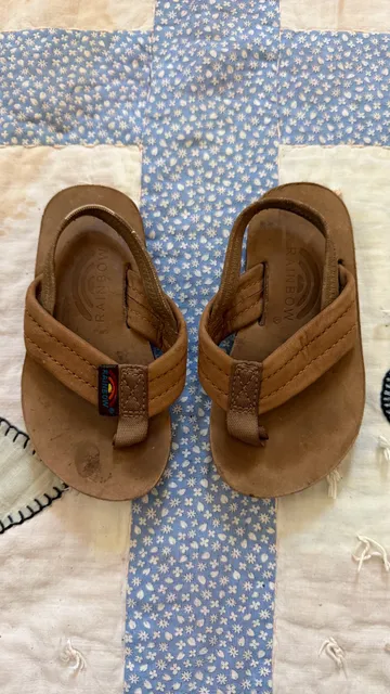 Rainbow Sandals Kids Leather Sandals Brown