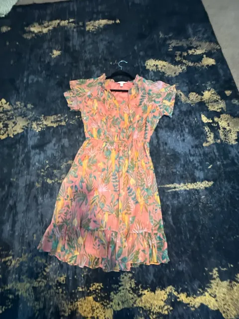 LC Lauren Conrad Dress Size S Tropical Peach Floral