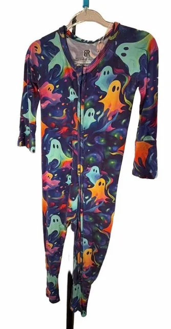 Bums & Roses Drop It Like Its Haunt Romper 18-24 Months Halloween Ghosts