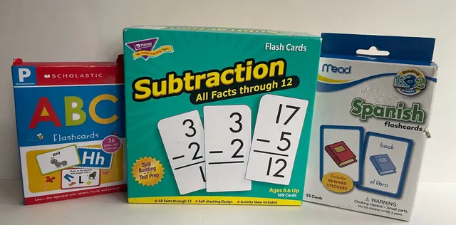 Trend Enterprises Subtraction Flash Cards Lot Educational Learning Toys
