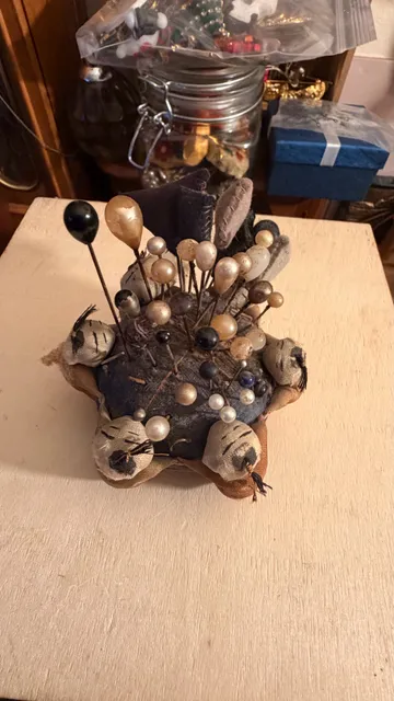 Vintage Japanese Pagoda Figural Pincushion