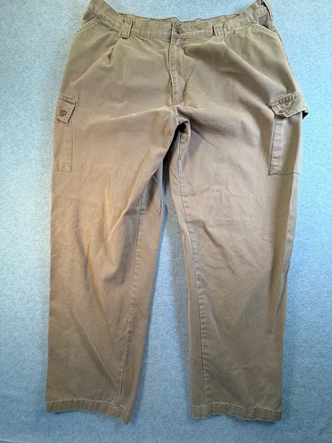 Chaps Ralph Lauren Cargo Pants Khaki Brown Cotton