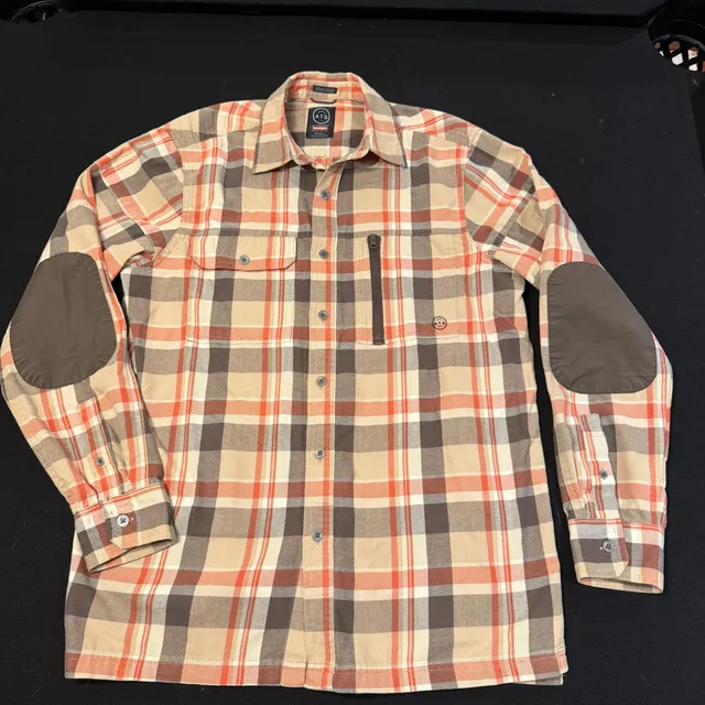 Wrangler ATG Plaid Long Sleeve Button-Up Shirt Sz Small