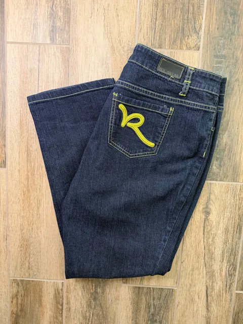 Rocawear Simone Straight Leg Jeans Size 18 Dark Wash Denim