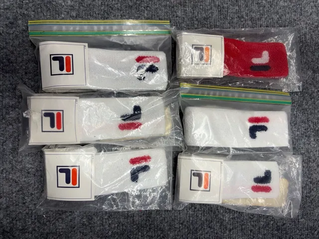 Fila Vintage Logo Tennis Headband Lot Of 6 from Bjorn Borg Era.