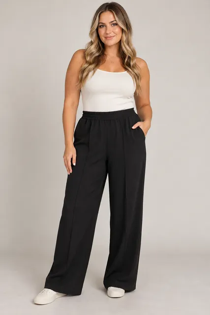 A New Day Wide Leg Pants Black Women’s XXL
