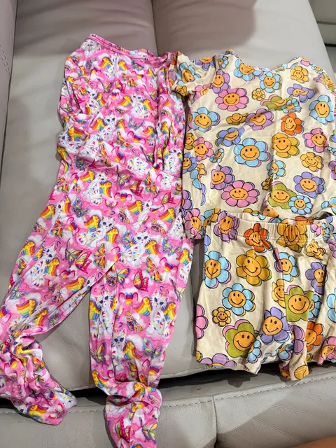 Posh peanut play bundle angel kitty & smile flower Pajamas Set