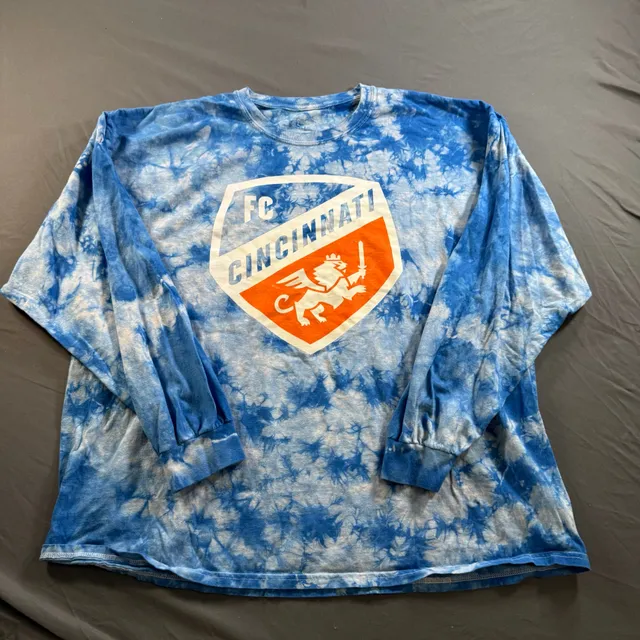 Stadium Essentials Fc Cincinnati Long Sleeve Tie Dye T-Shirt Size 2Xl