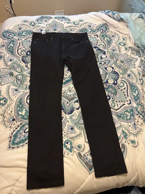 Levi's 510 Skinny Jeans 36x34 Black Denim