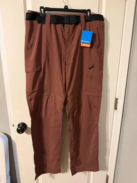 Columbia Silver Ridge Utility Convertible Pant Size 38W 34L Brown