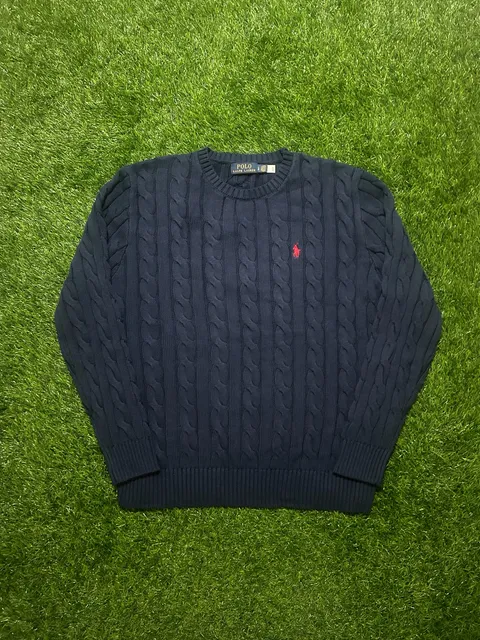 Polo Ralph Lauren Cable-Knit Cotton Sweater new size large 
