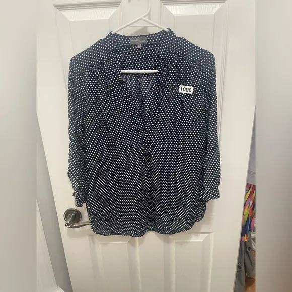 Women's Black Polka Dot Top