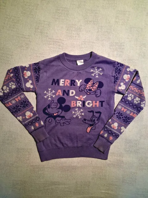 Disney Merry and Bright Sweater Purple