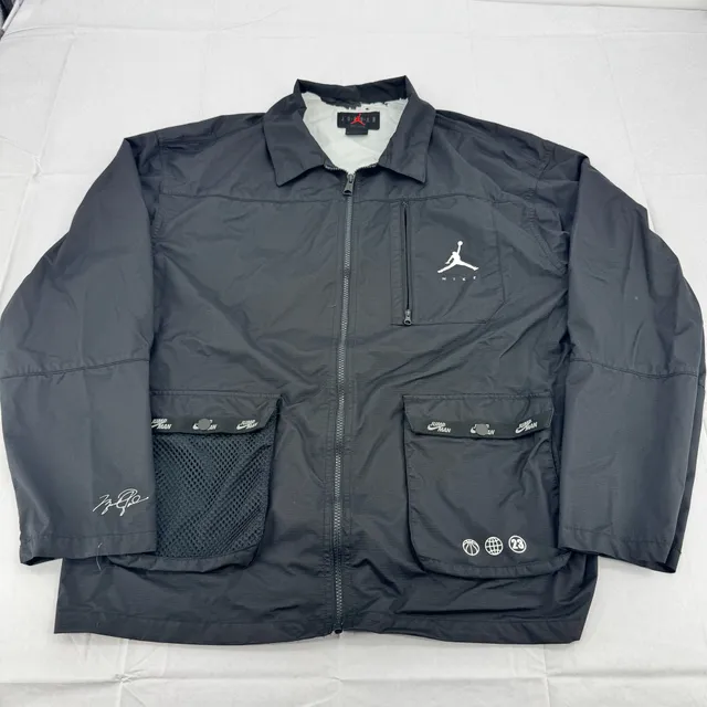 Jordan Jumpman Black Cargo Sports Lapel Gorpcore Jacket