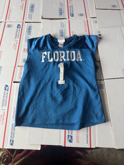 Mighty Mac Sports Florida Gators Football Jersey Size 7 Blue #1