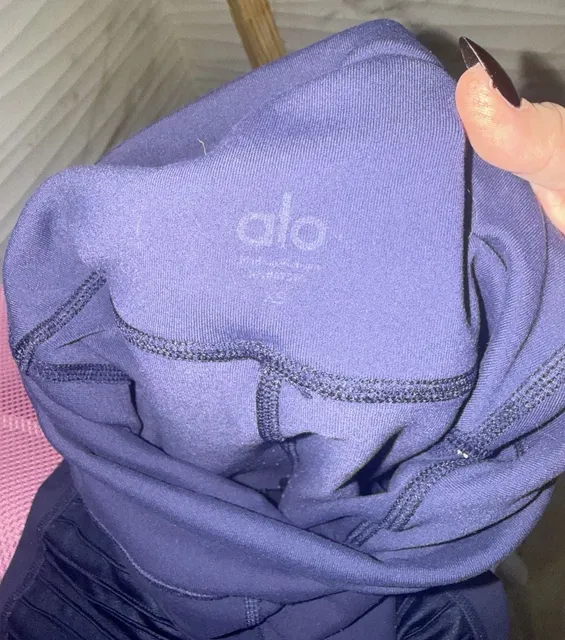 Alo Yoga High-Waist Moto Legging Size XS navy bur