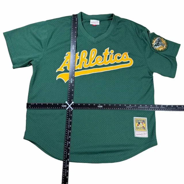 Mitchell & Ness 1998 Rickey Henderson Authentic Practice Jersey 48XL